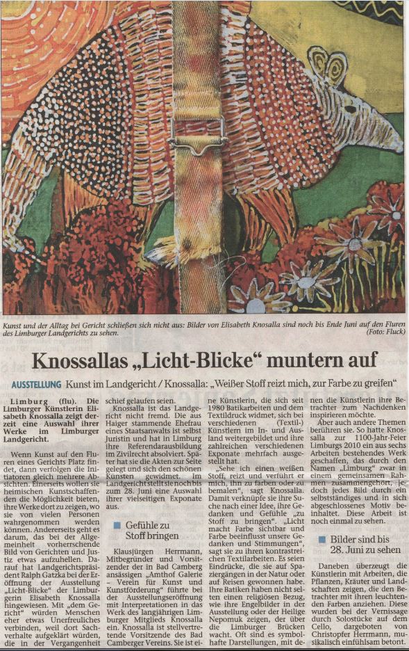Bericht aus dem Nassauer Tageblatt vom 7.6.2013